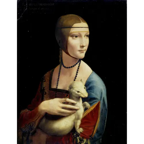 Leonardo Da Vinci's famous painting - Lady with an Ermine